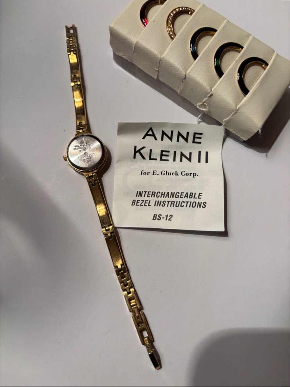 Anne Klein Gold Tone Ladies Bracelet Watch - Picture 3 of 6